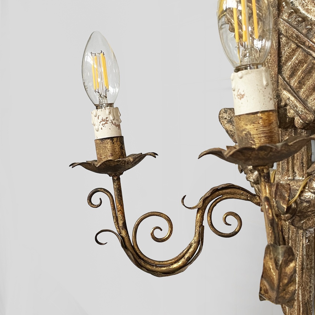 Applique in legno dorato, 1800 ca.