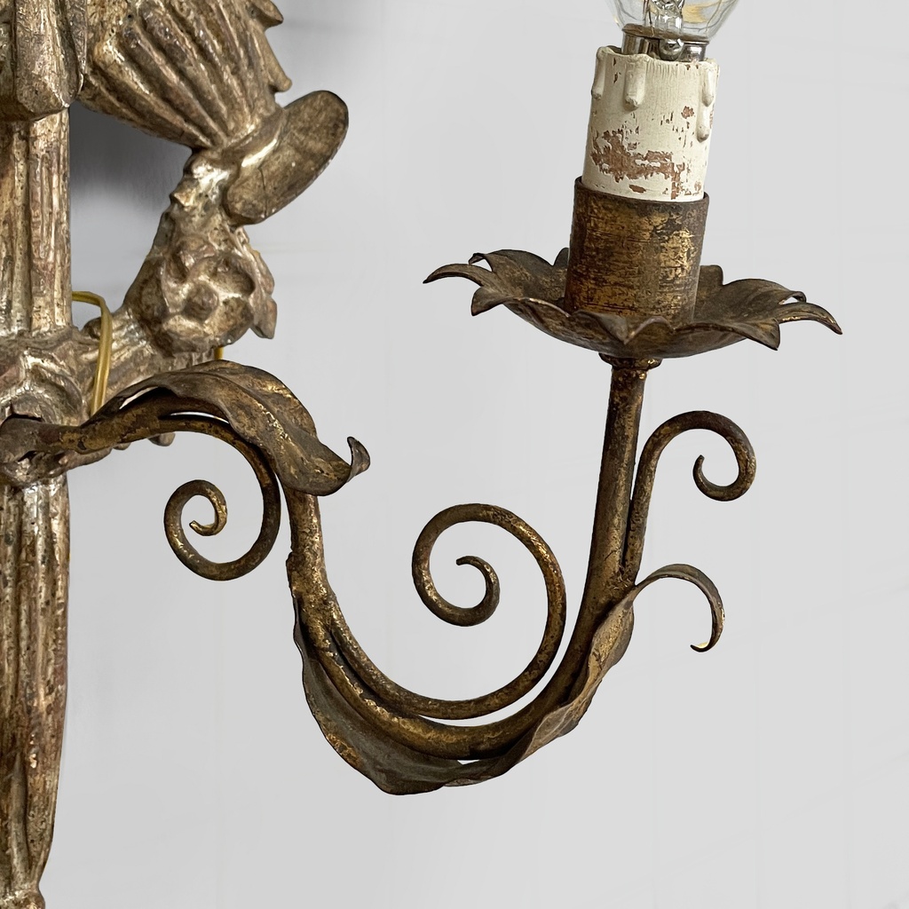 Applique in legno dorato, 1800 ca.