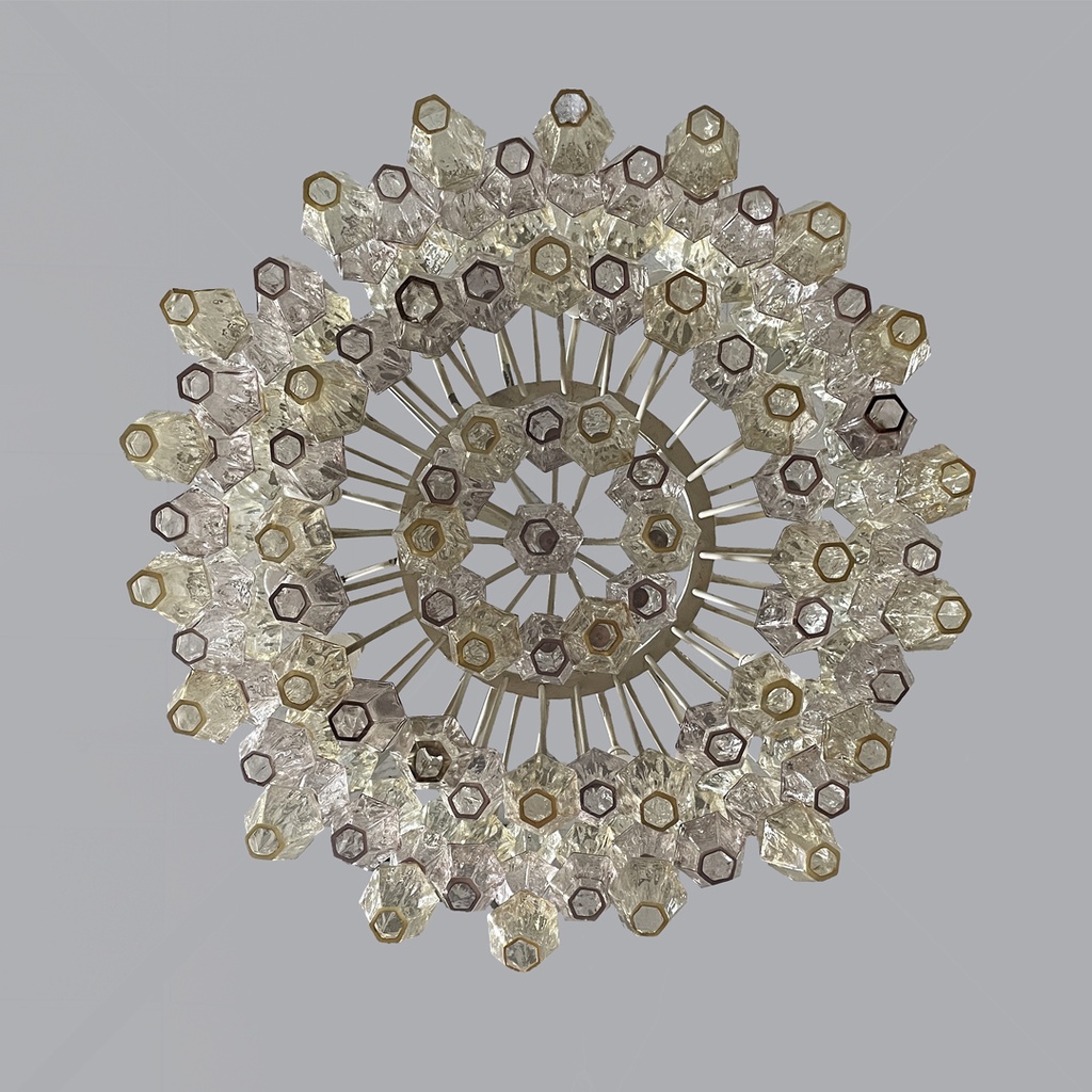 Lampadario Poliedri di Carlo Scarpa per Venini, 1960 ca. 