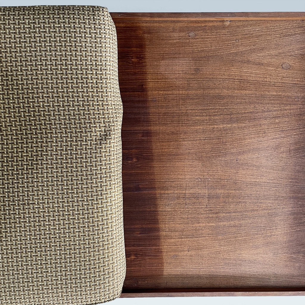 Daybed in legno doppio cuscino, 1930 ca.