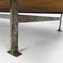 Daybed in legno doppio cuscino, 1930 ca.