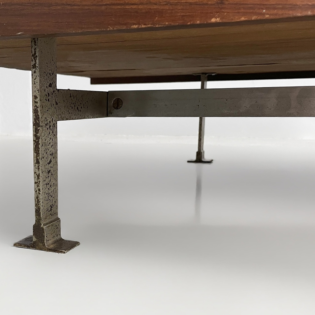 Daybed in legno doppio cuscino, 1930 ca.