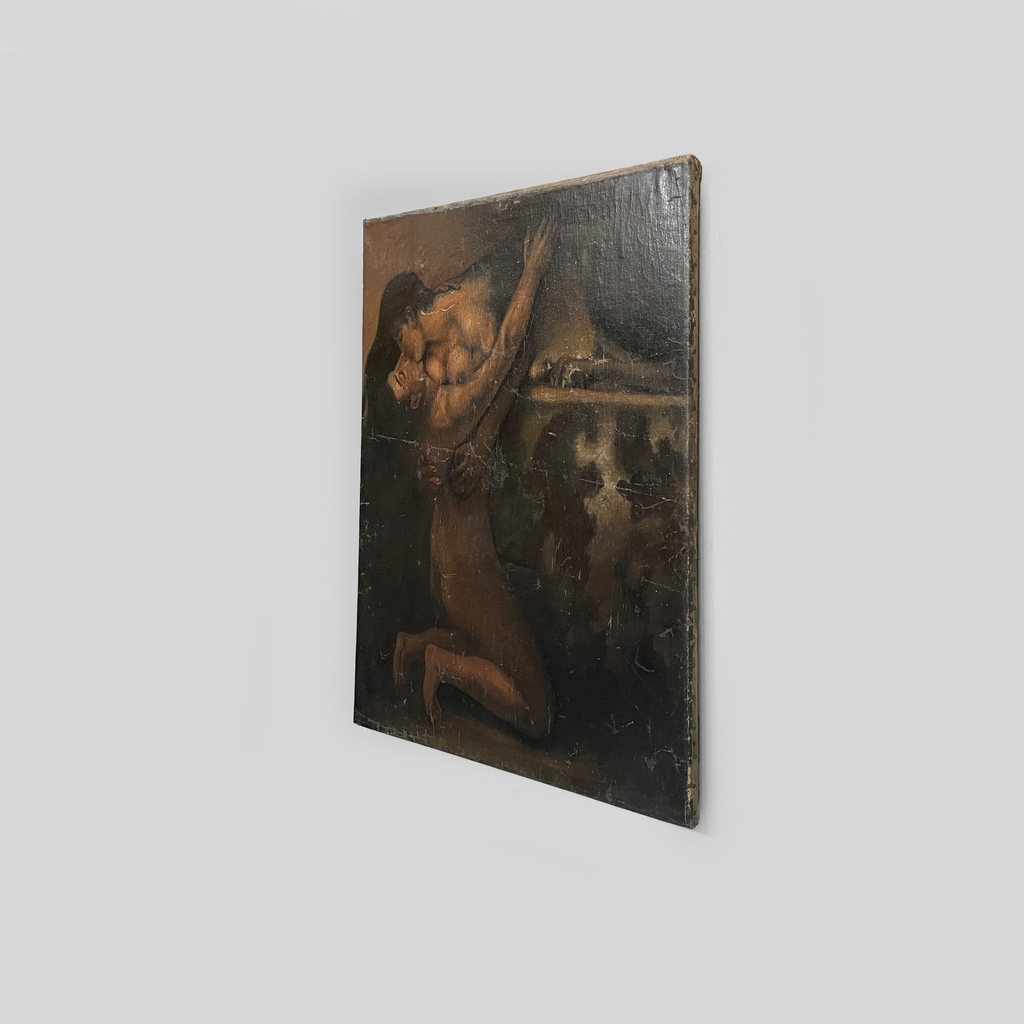 Quadro ad olio su tela, 1900 ca.