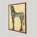 Quadro con zebra di Etiennette Johan, 1930 ca.