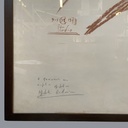 Quadro di volto di persona su carta, 1973