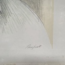 Quadro di uomo a matita su carta, 1960 ca.