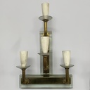 Applique in vetro e ottone, 1930 ca.