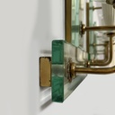 Applique in vetro e ottone, 1930 ca.