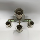 Applique in vetro e ottone, 1930 ca.