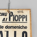 Insegna pubblicitaria in legno, 1970 ca.