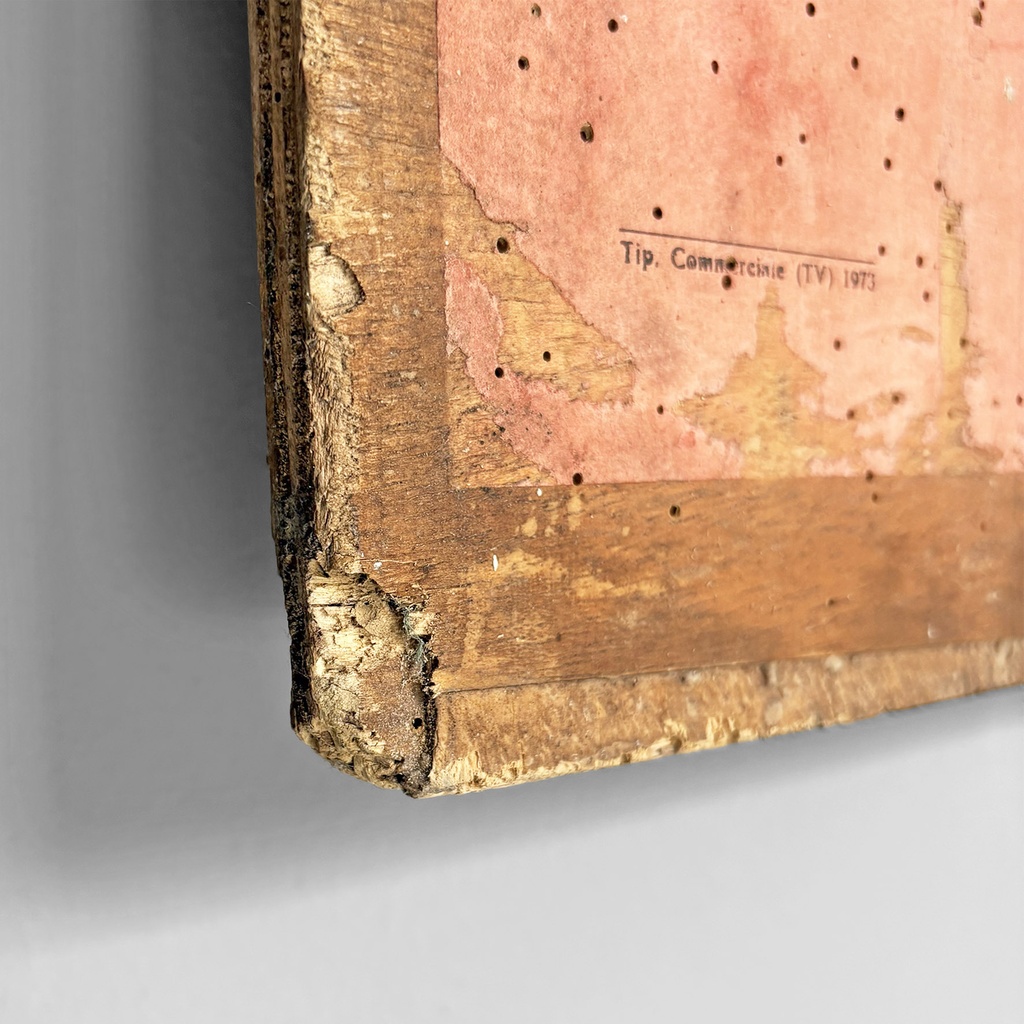 Insegna pubblicitaria in legno, 1970 ca.