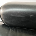 Poltrona e pouf di Charles e Ray Eames, 1970 ca.