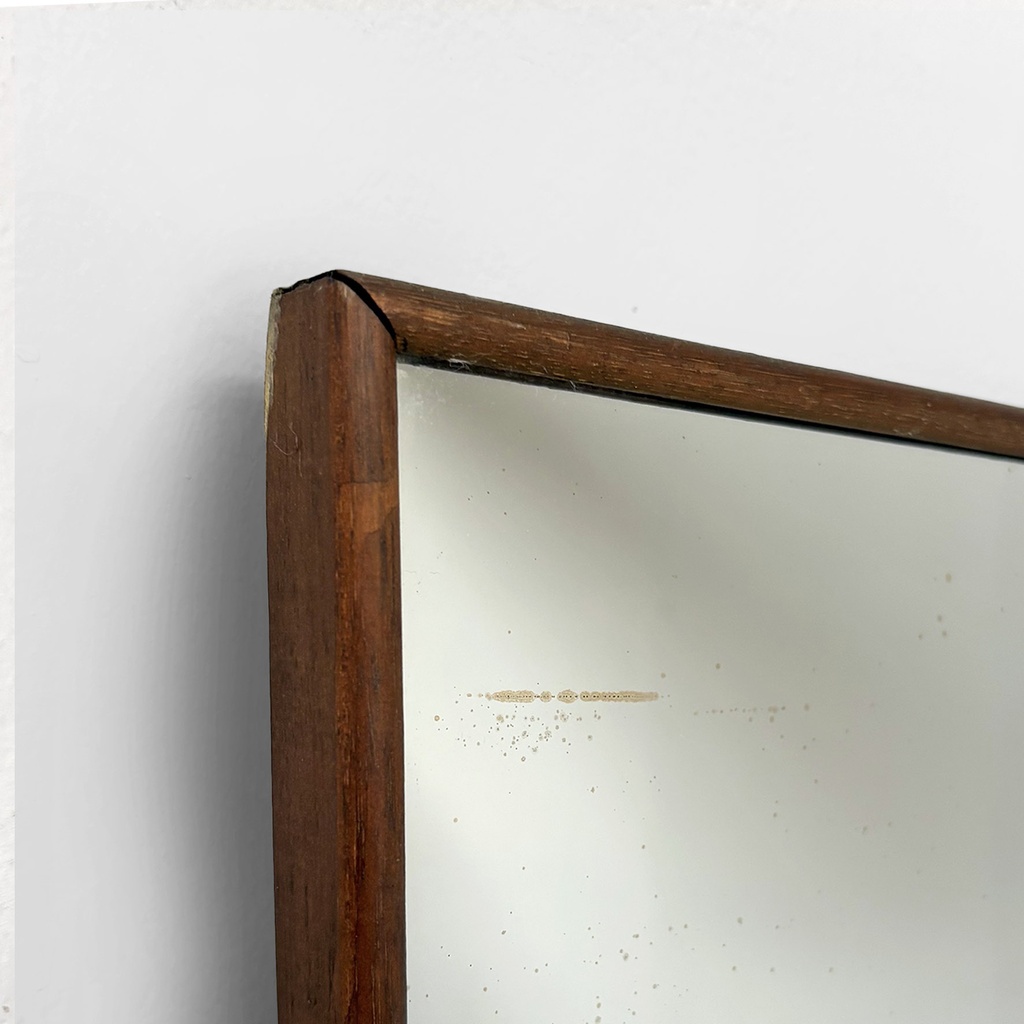Specchio da terra con cornice in legno, 1960 ca.