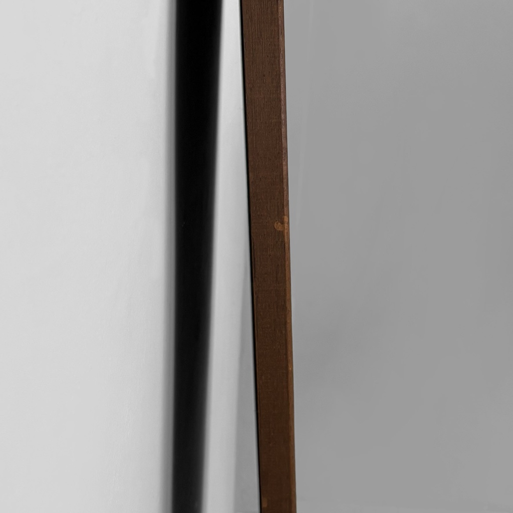 Specchio da terra con cornice in legno, 1960 ca.