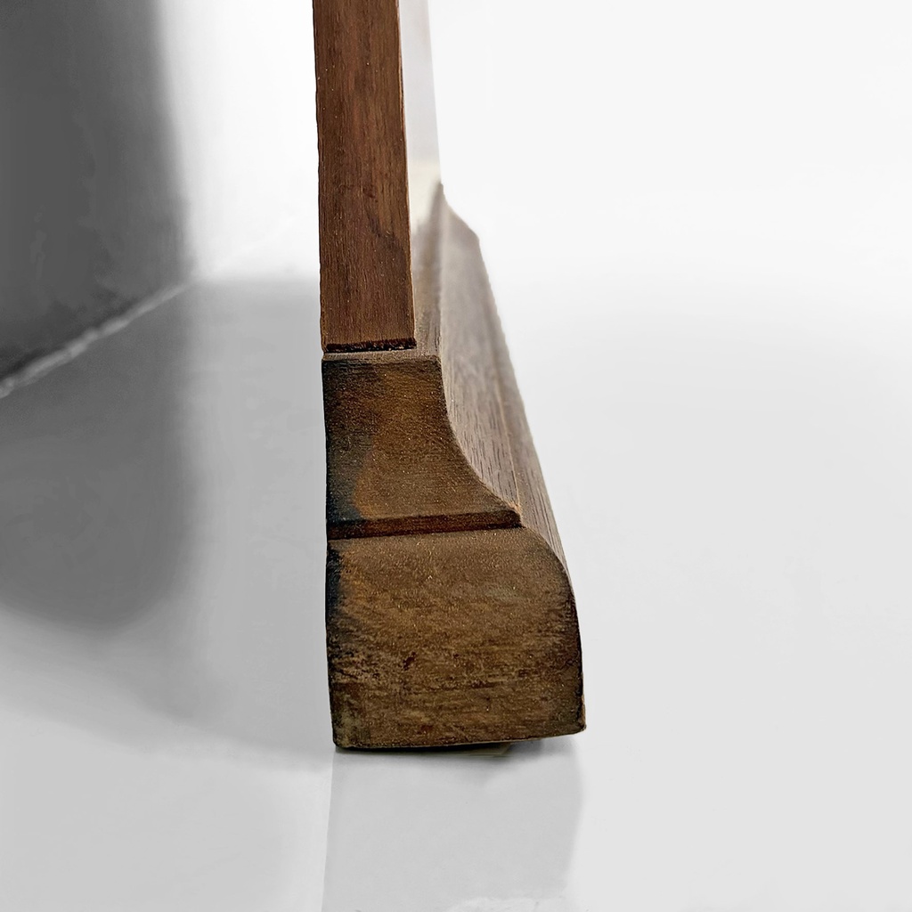 Specchio da terra con cornice in legno, 1960 ca.