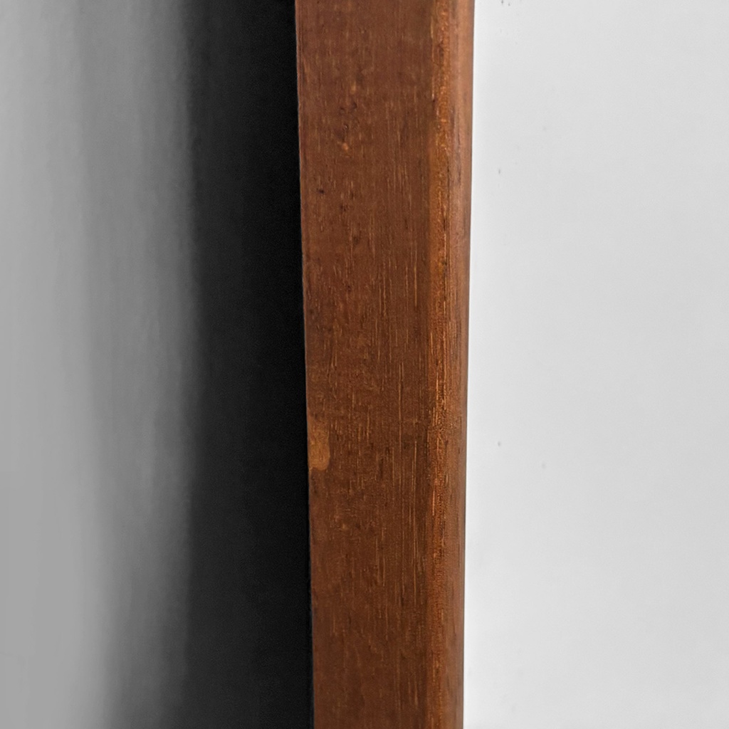 Specchio da terra con cornice in legno, 1960 ca.