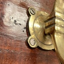 Appendiabiti da parete in legno e ottone, 1920 ca.
