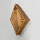 Scultura Profilo di Moravia di Mario Ceroli, 1970 ca.
