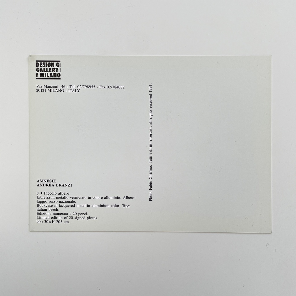 Libreria Piccolo Albero di Andrea Branzi per Design Gallery Milano, 1991
