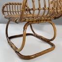 Poltrona e pouf B4 di Tito Agnoli per Bonacina, 1950 ca.