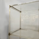 Libreria con lampada in plexiglass, 1970 ca.