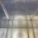 Libreria con lampada in plexiglass, 1970 ca.