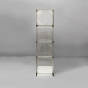 Libreria con lampada in plexiglass, 1970 ca.