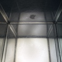 Libreria con lampada in plexiglass, 1970 ca.
