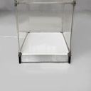 Libreria con lampada in plexiglass, 1970 ca.