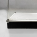 Libreria con lampada in plexiglass, 1970 ca.