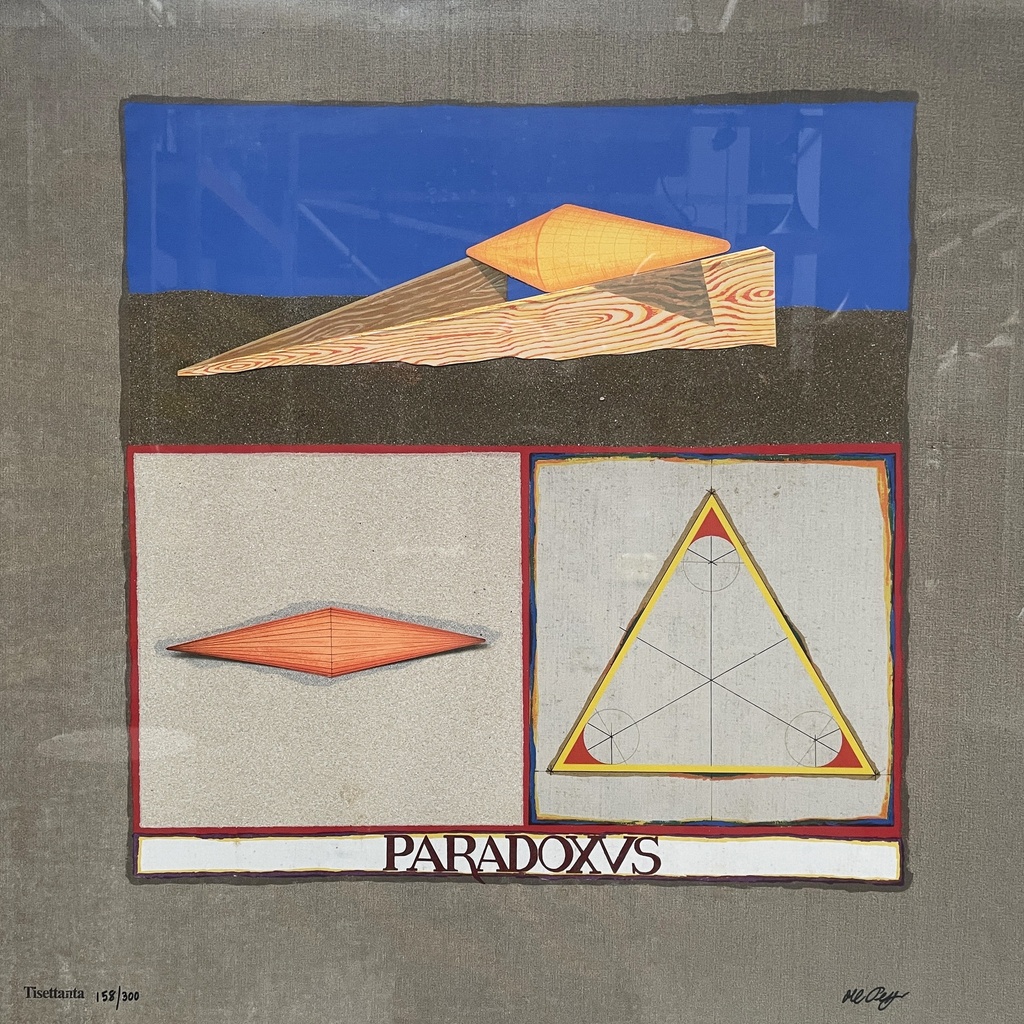 Quadro di Lucio del Pezzo per Tisettanta, 1970 ca.