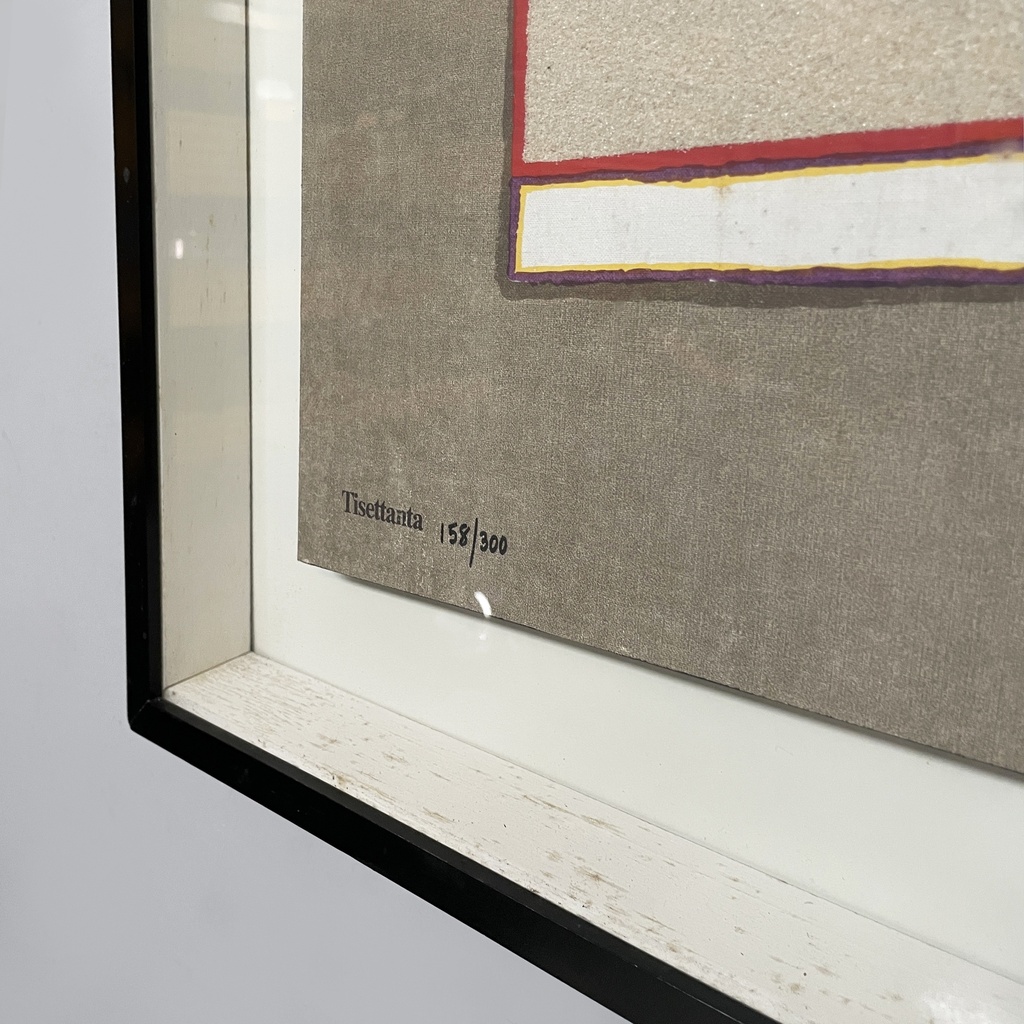 Quadro di Lucio del Pezzo per Tisettanta, 1970 ca.