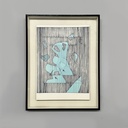 Quadro astratto su carta, 1980 ca.