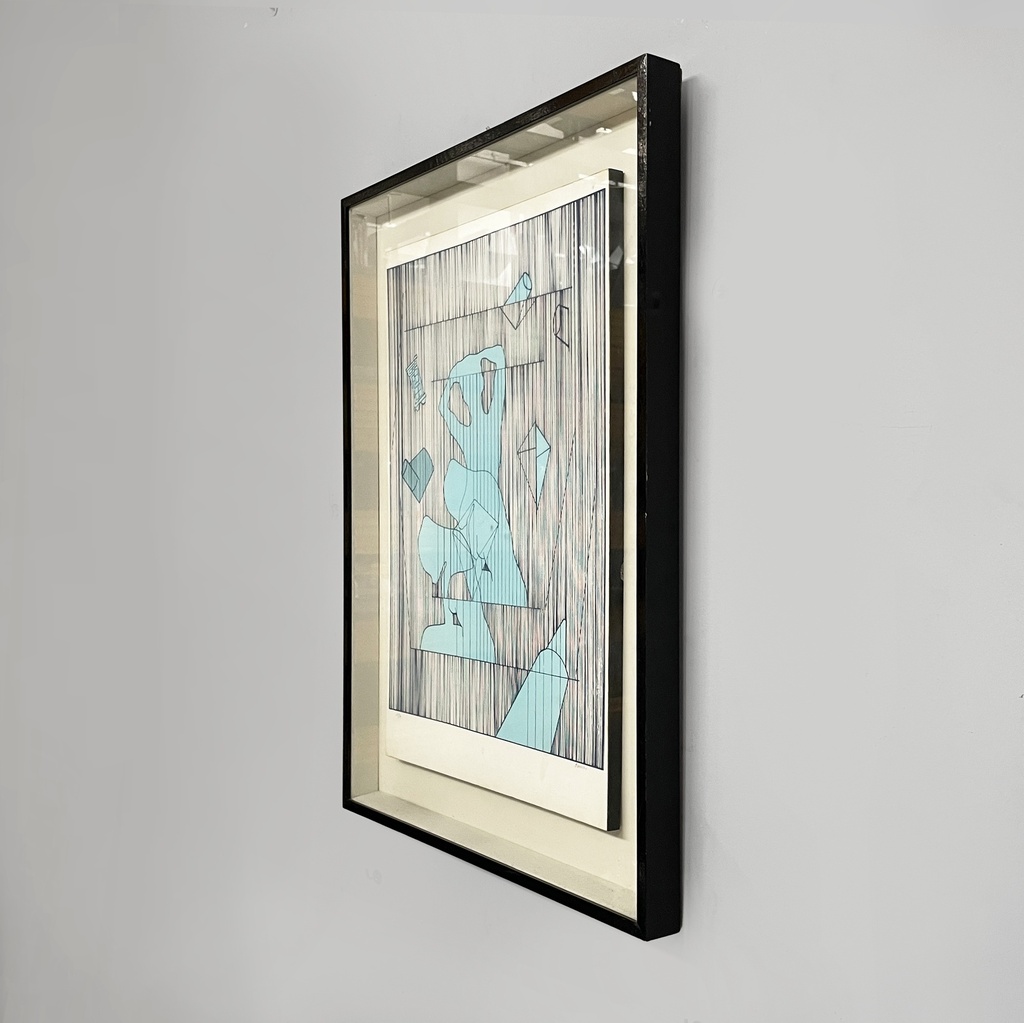 Quadro astratto su carta, 1980 ca.
