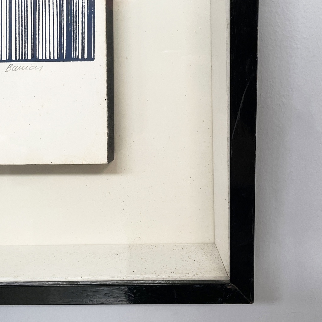 Quadro astratto su carta, 1980 ca.