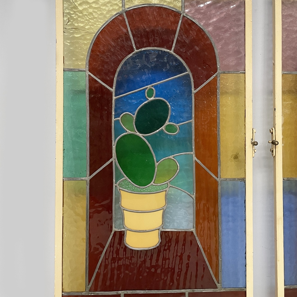 Vetrate artistiche cactus, 1910 ca.