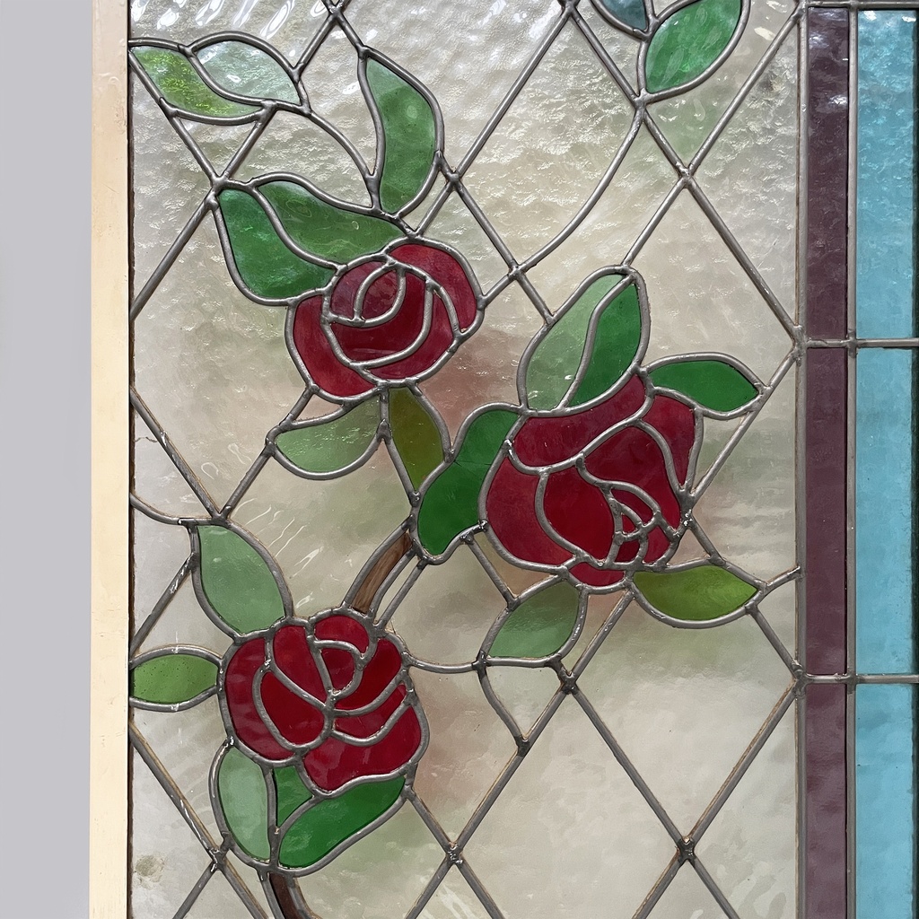 Vetrate artistiche rose, 1910 ca.