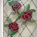 Vetrate artistiche rose, 1910 ca.