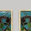 Vetrate artistiche alte con rose, 1910 ca.
