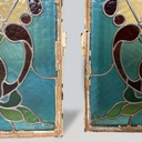 Vetrate artistiche alte con rose, 1910 ca.
