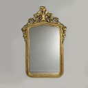 Specchiera da parete dorata, fine 1800 ca.