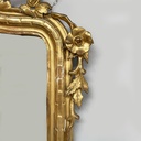 Specchiera da parete dorata, fine 1800 ca.