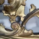 Specchiera da parete dorata, fine 1800 ca.