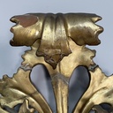 Specchiera da parete dorata, fine 1800 ca.