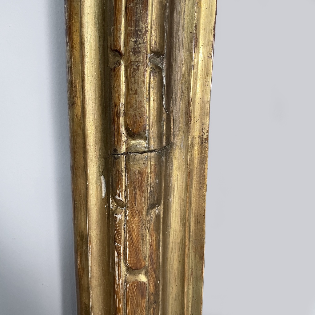 Specchiera da parete dorata, fine 1800 ca.