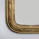 Specchiera da parete dorata, fine 1800 ca.