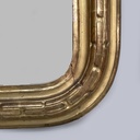 Specchiera da parete dorata, fine 1800 ca.