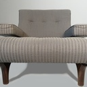 Poltrona e pouf di Eugenio Gerli per Tecno, 1960 ca.