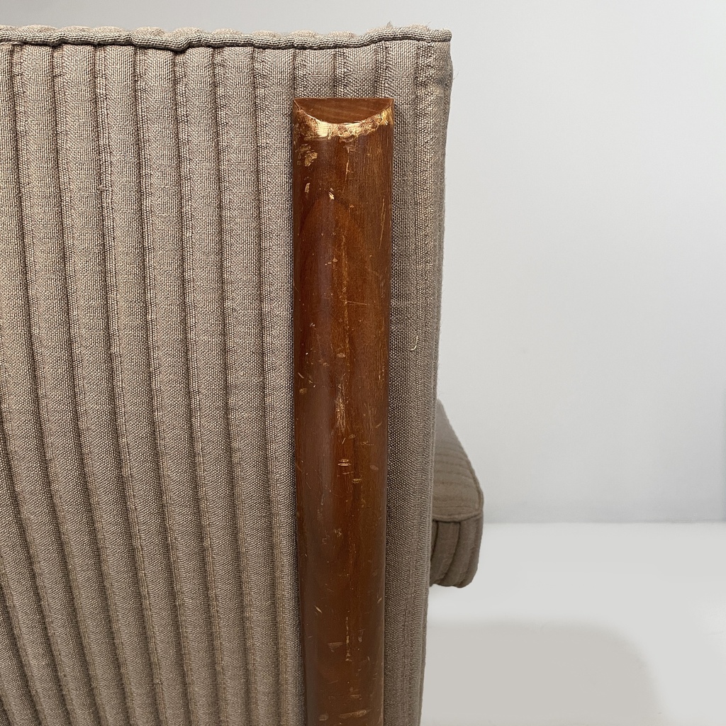 Poltrona e pouf di Eugenio Gerli per Tecno, 1960 ca.