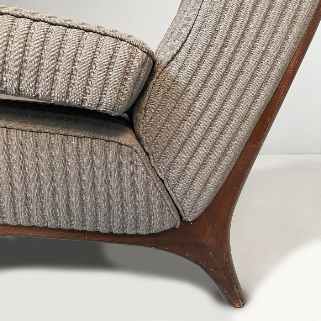 Poltrona e pouf di Eugenio Gerli per Tecno, 1960 ca.